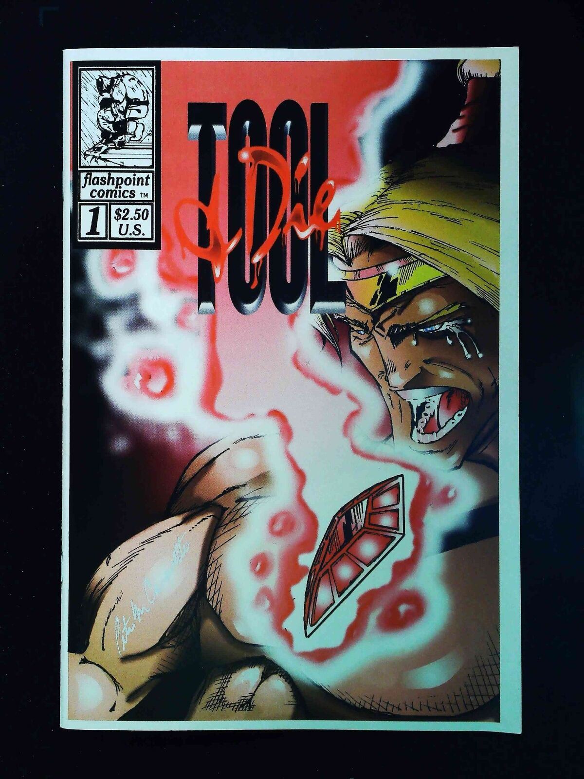 Tool And Die #1 Flashpoint Comics 1994 Vf/Nm Signed By Peter Caravette