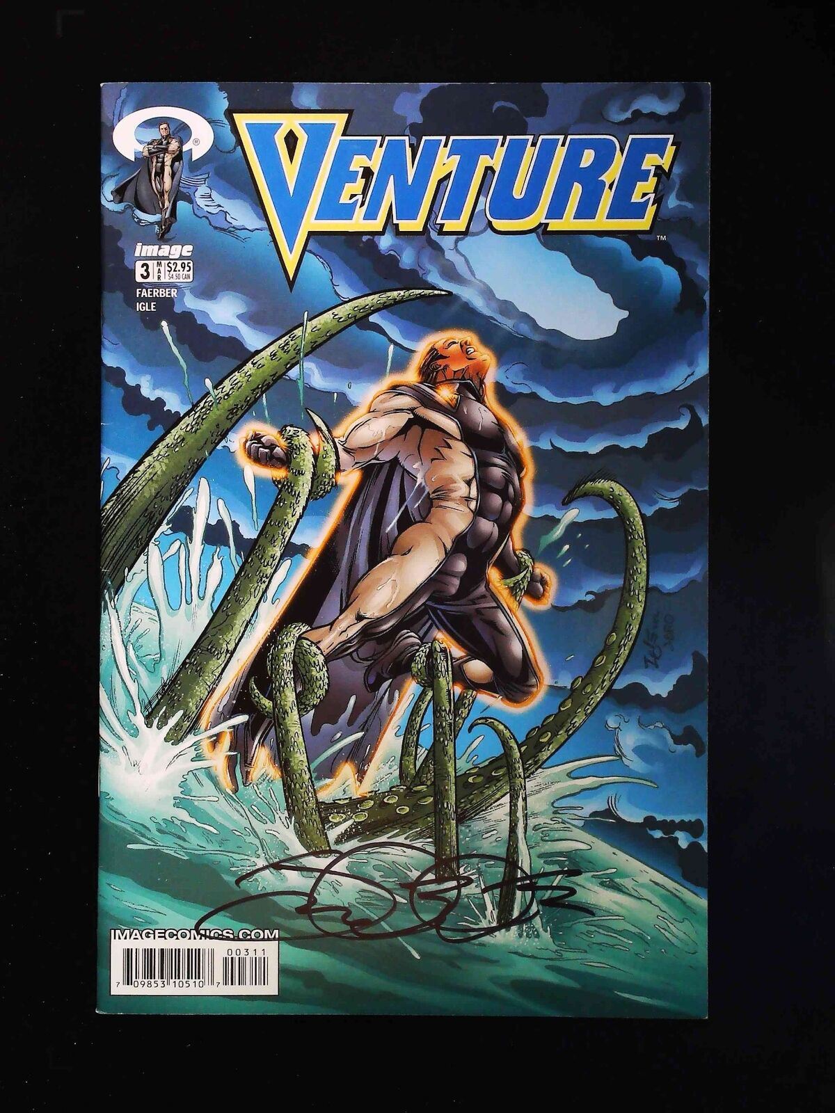 Venture #3 (2Nd Series) Image Comics 2003 Vf+ Signed Jamal Ingle