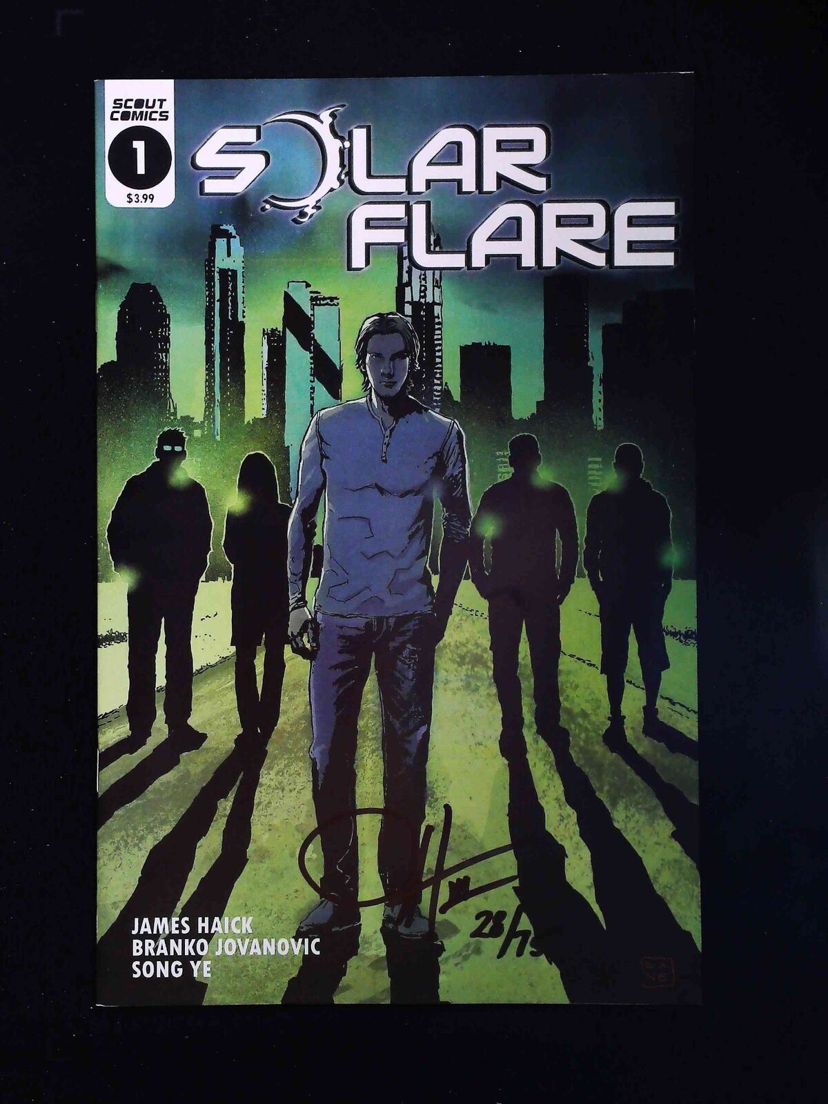 Solar Flare #1 Scout Comics 2017 Nm- Signed By James Haick