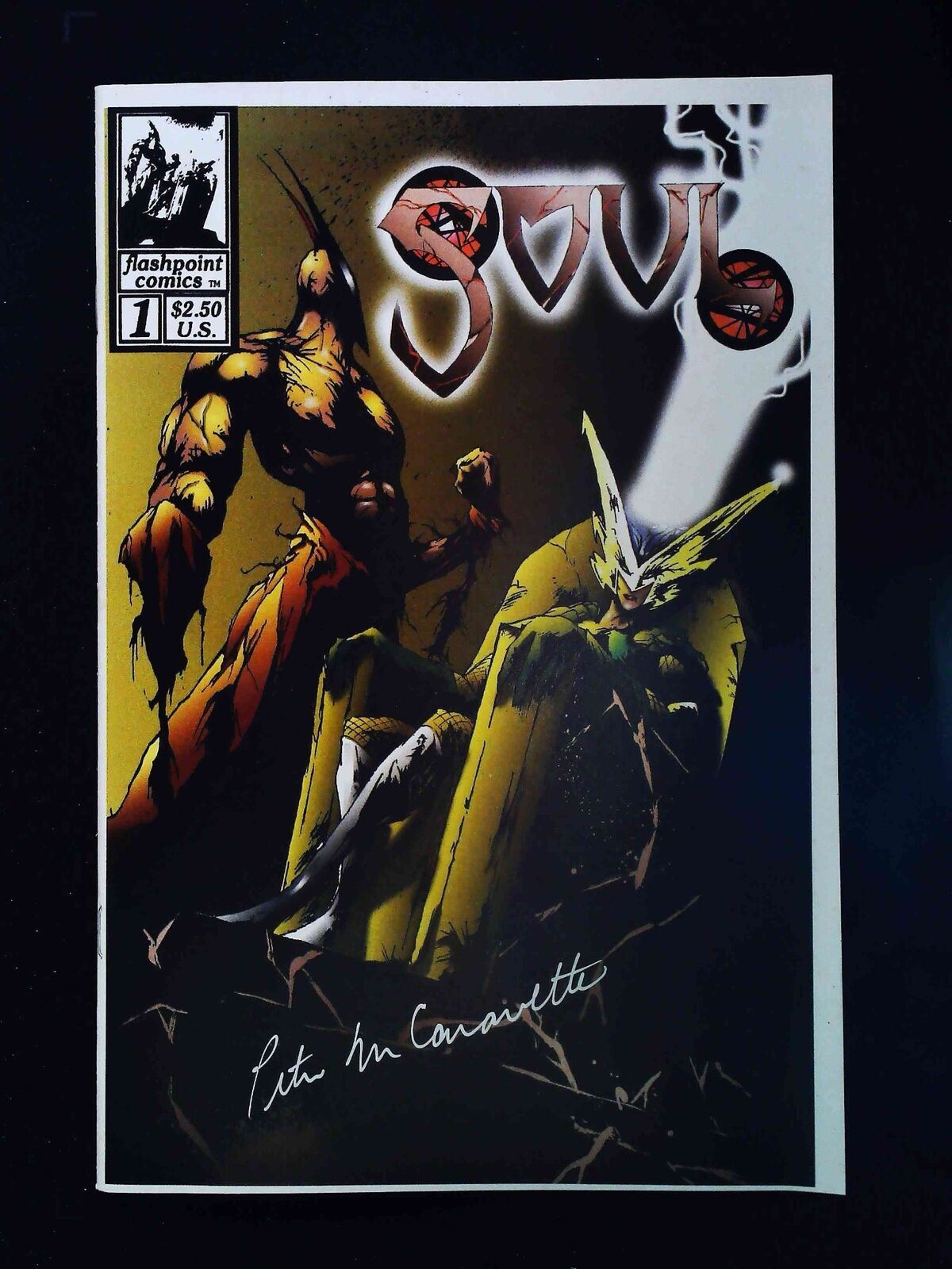 Soul #1 Flashpoint Comics 1994 Nm Signed By Peter Caravette