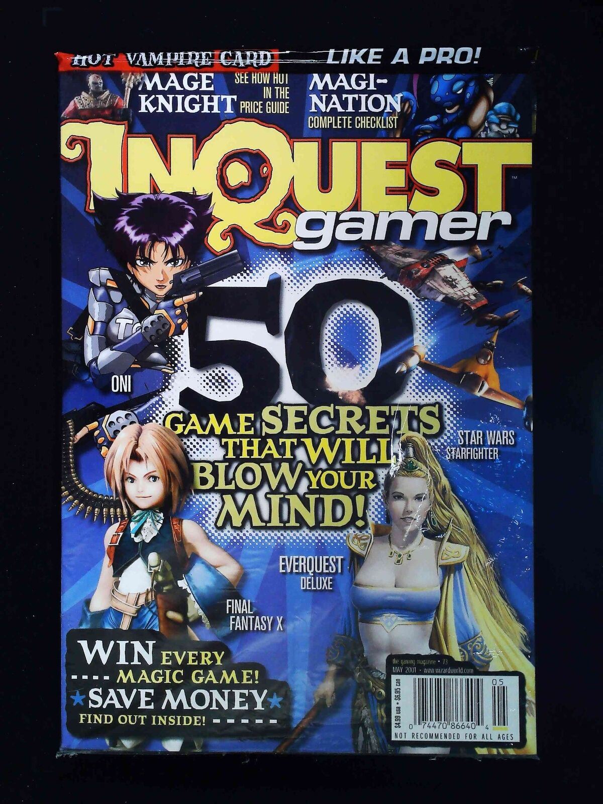 Inquest Gamer #73 Wizard Comics 2001 Nm Newsstand