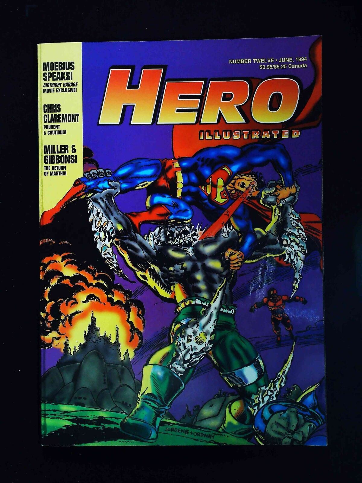 Hero Illustrated #12U Warrior Publications Comics 1994 Nm Not Polybagged