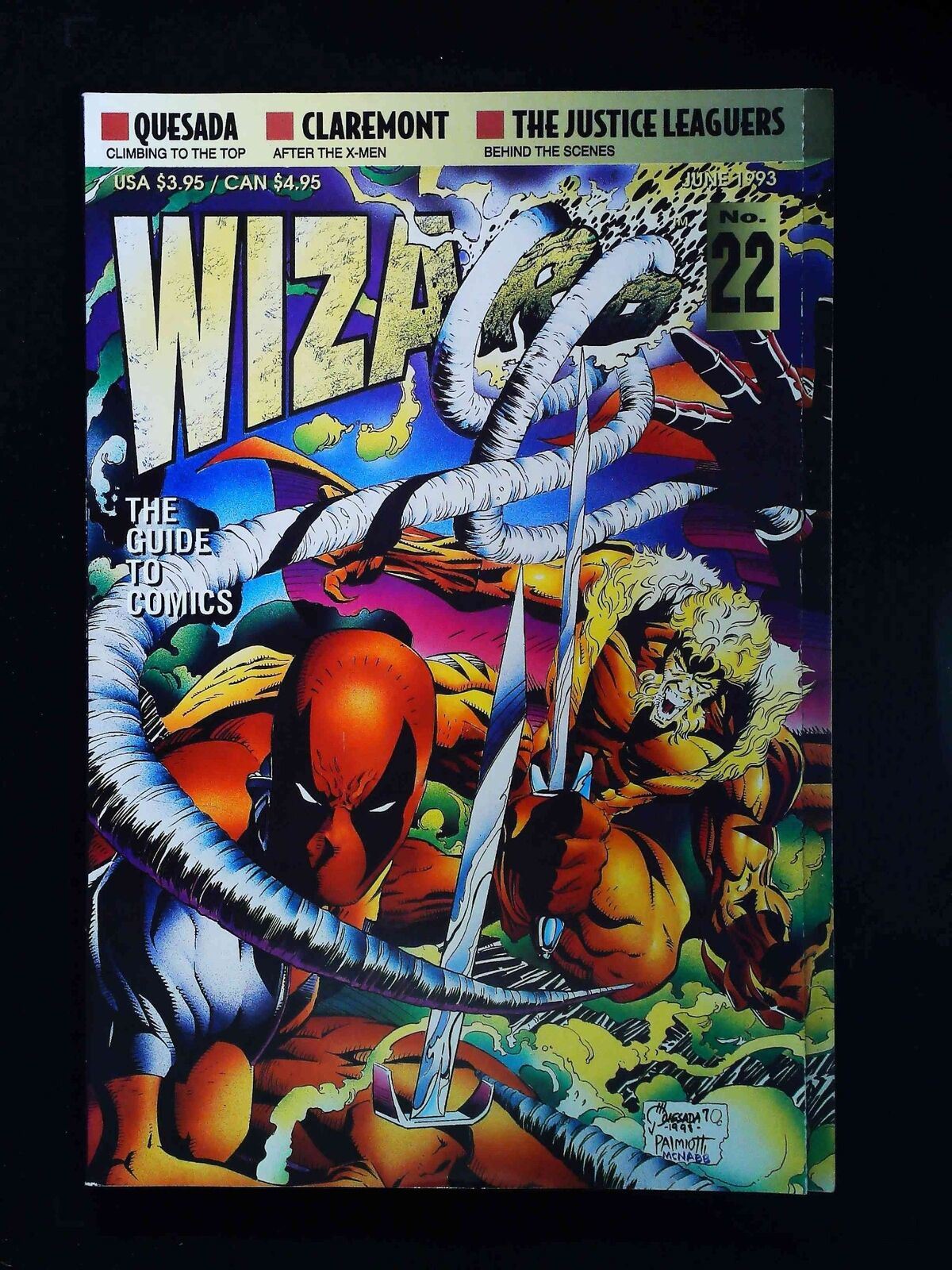 Wizard The Comics Magazine #22U Wizard Comics 1993 Vf+ Not Polybagged