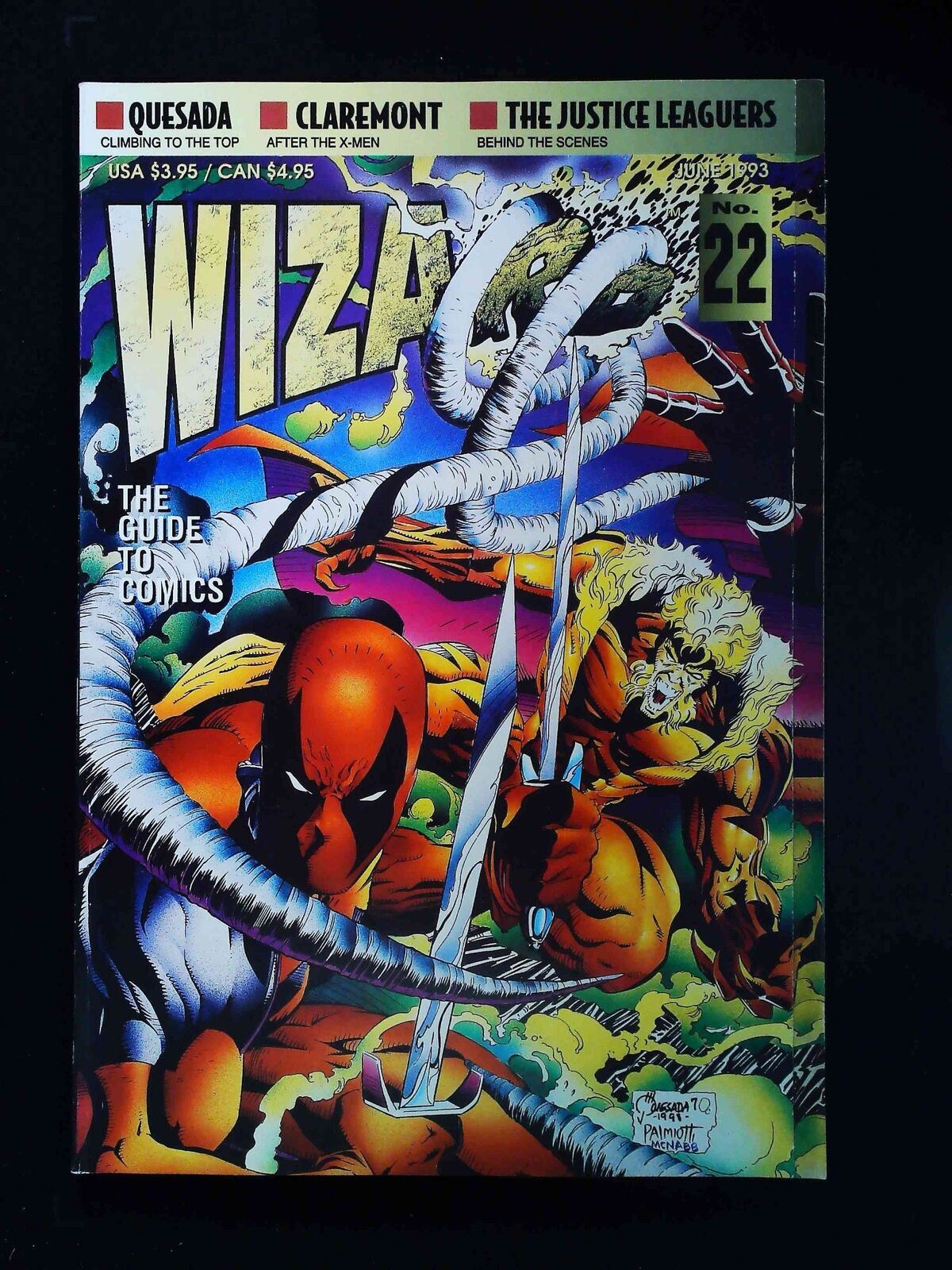 Wizard The Comics Magazine #22U Wizard Comics 1993 Vf/Nm Not Polybagged
