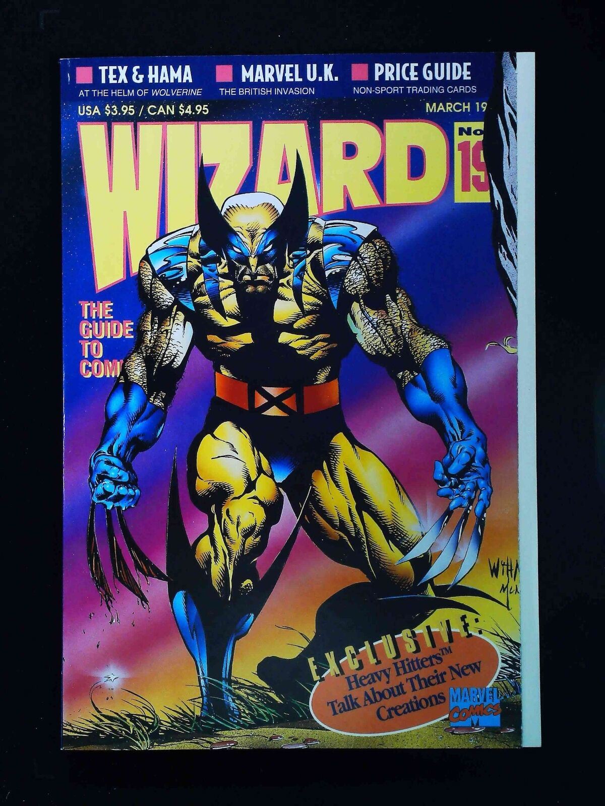 Wizard The Comics Magazine #19U Wizard Comics 1993 Nm- Not Polybagged