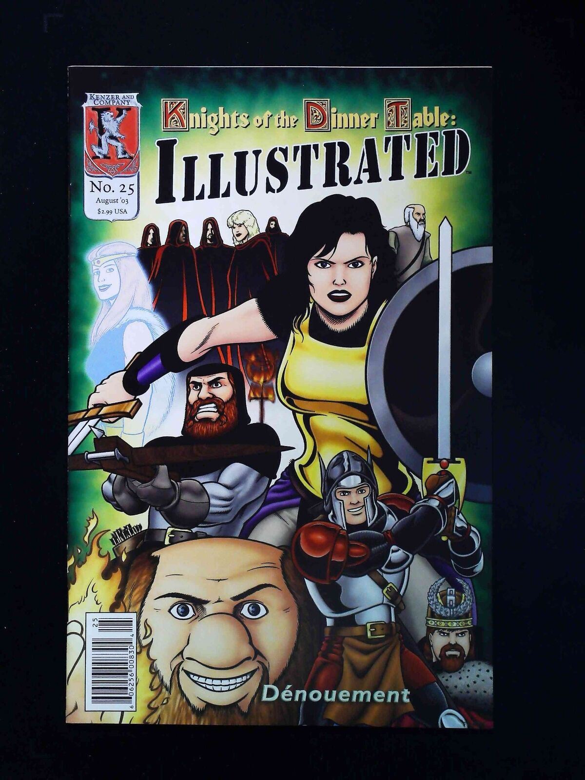 Knights Of The Dinner Table Illustrated #25 Kenzer Comics 2003 Nm- Newsstand