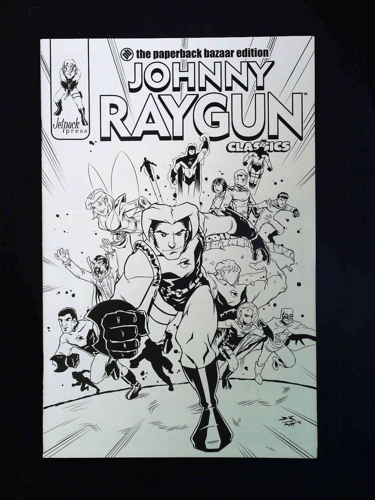 Johnny Raygun Classics #1B Jetpack Press Comics 2004 Vf/Nm Variant Cover