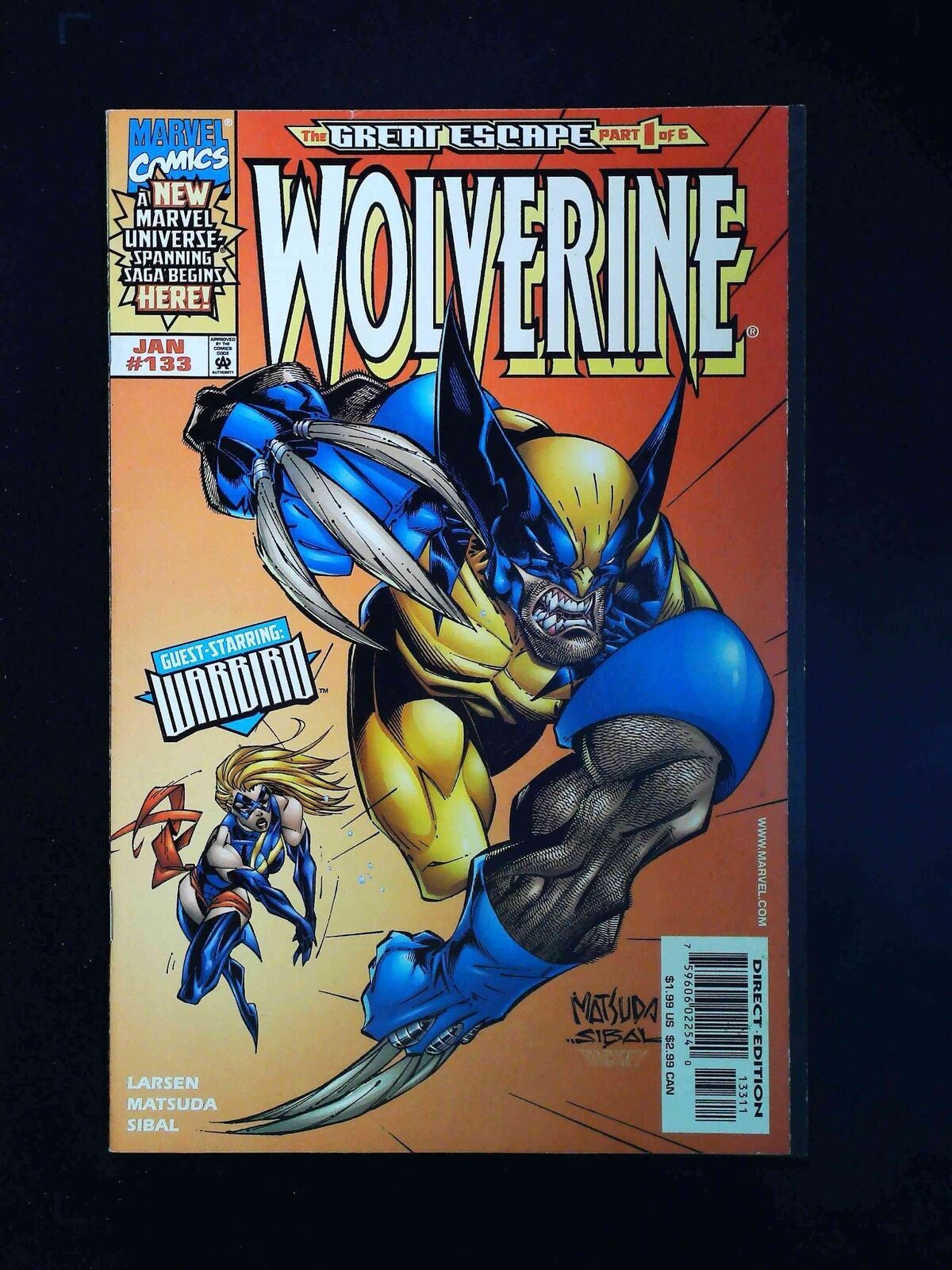 Wolverine #133 Marvel Comics 1999 Vf+