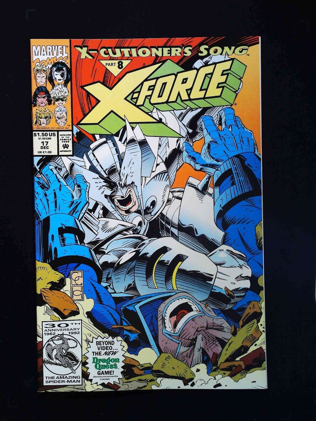 X-Force #17U Marvel Comics 1992 Vf+ Unbagged