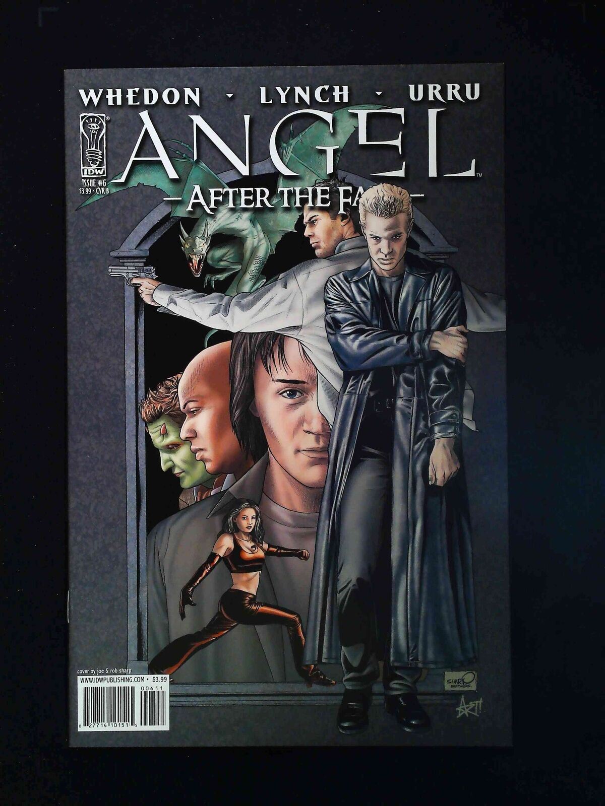 Angel After The Fall #6B Idw Comics 2008 Nm+ Joe And Sharp Variant