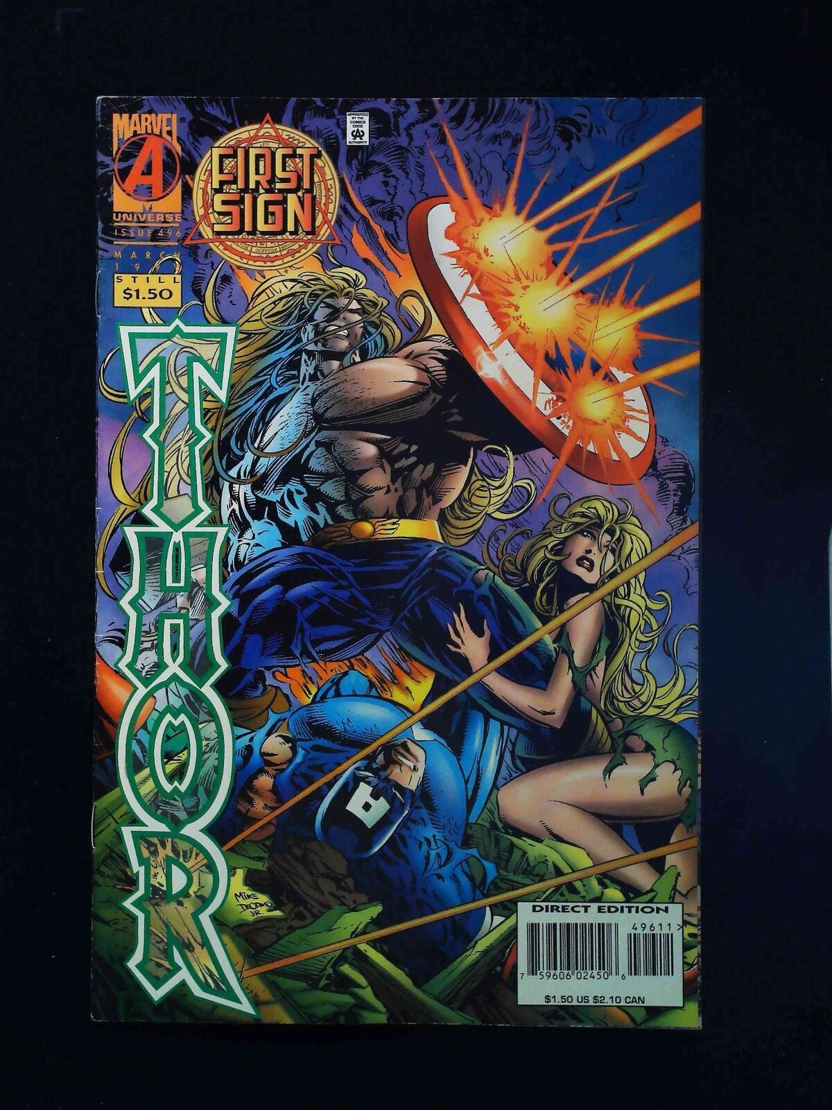 Thor #496 Marvel Comics 1996 Vf-