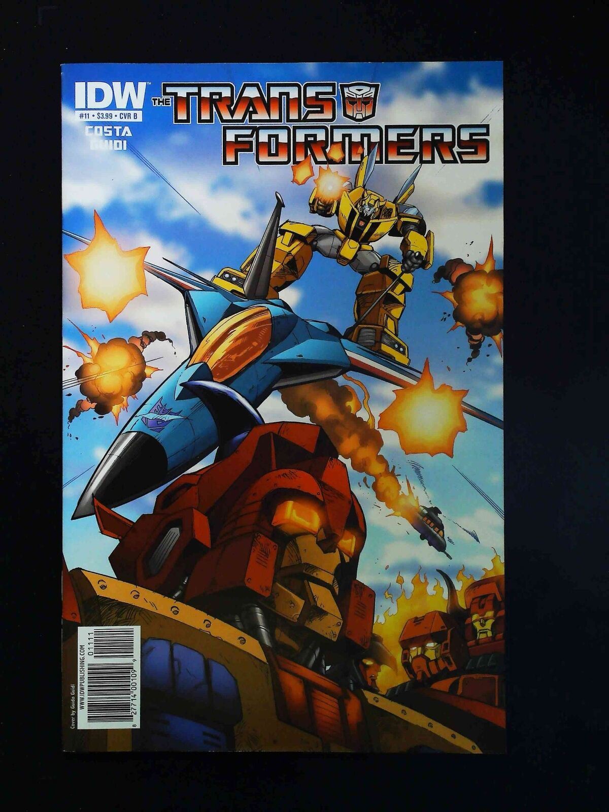 Transformers #11B Idw Comics 2010 Nm Guidi Variant