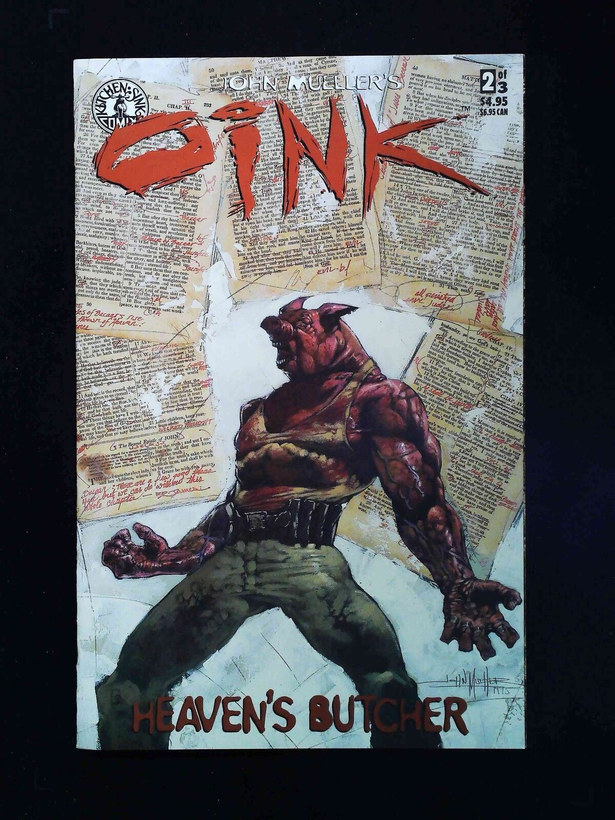 Oink Heaven?? Butcher #2 Kitchen Sink Comics 1996 Nm-