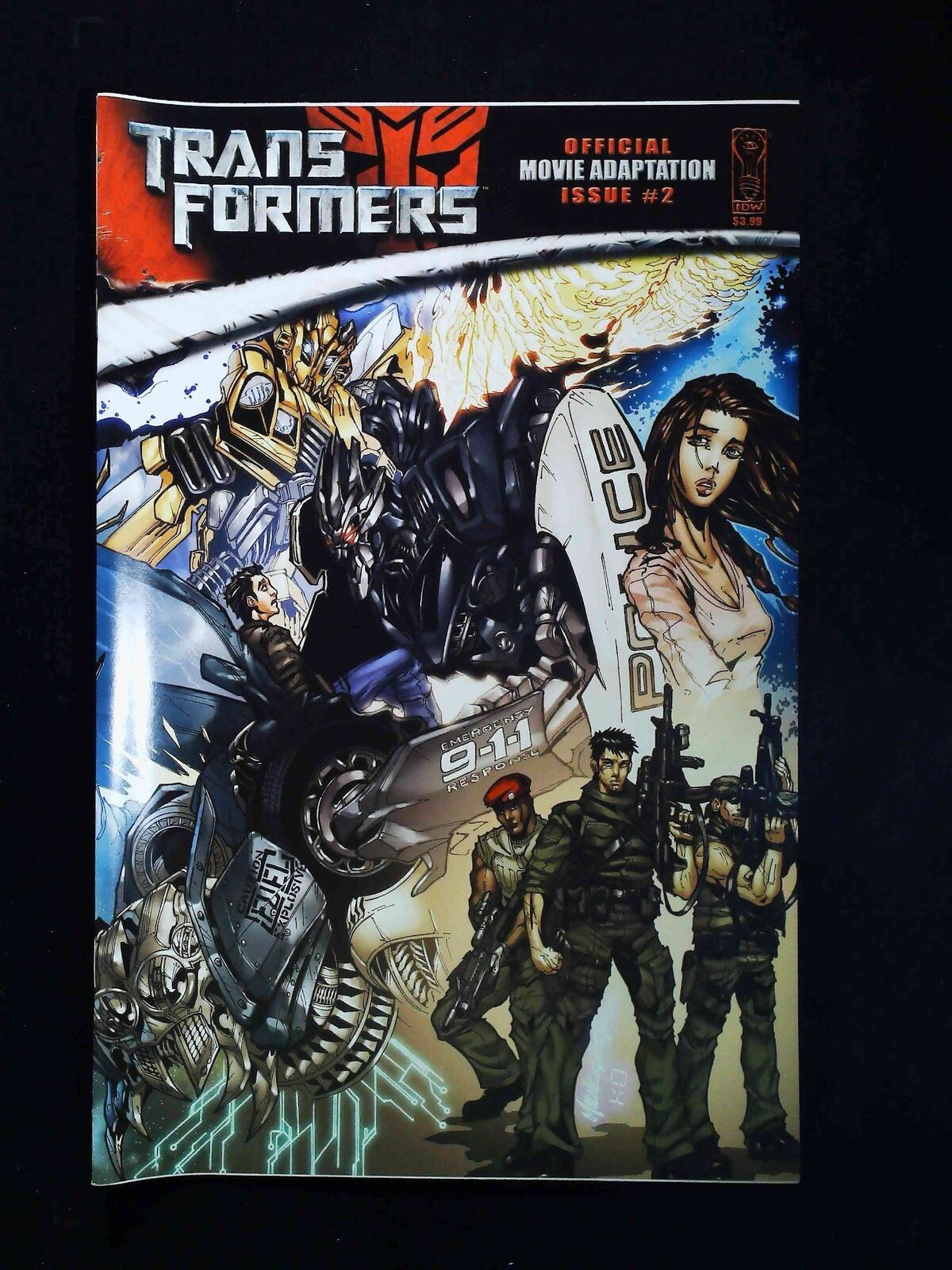 Transformers Movie Adaptation #2 Idw Comics 2007 Nm