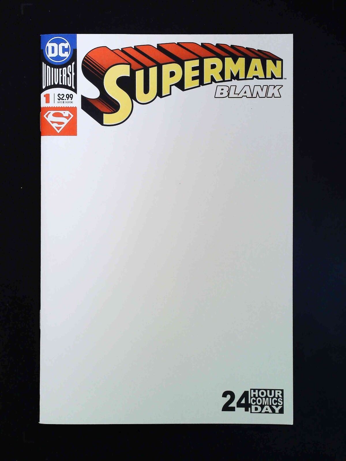 Superman 24H Comic Day Blank Comic #1 Dc Comics 2018 Nm