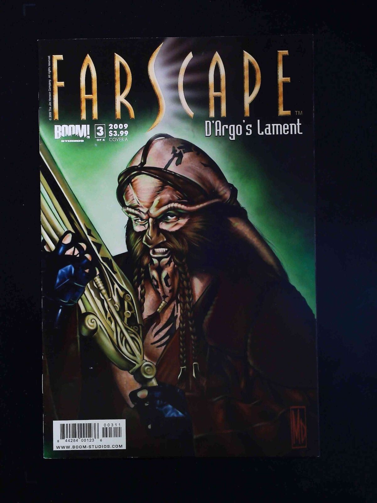 Farscape D'Argo'S Lament #3 Boom Comics 2009 Vf+