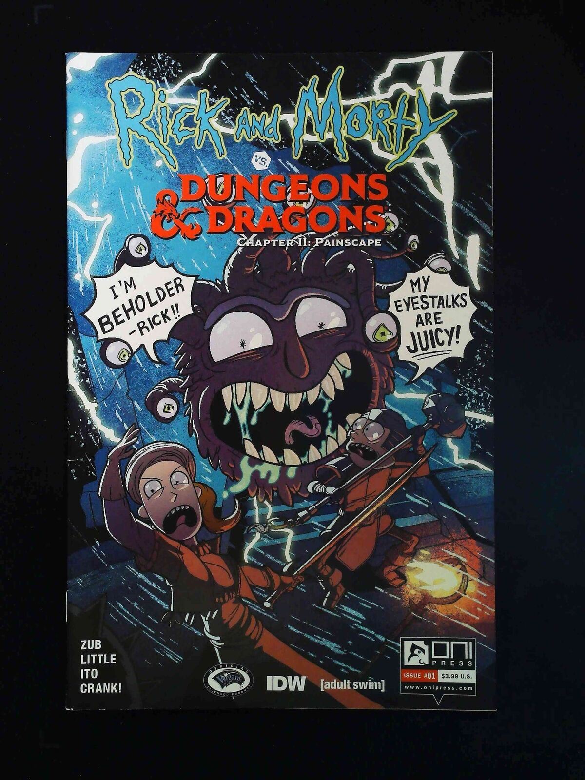 Rick & Morty Vs. Dungeons And Dragons Ii Painscape #1B Oni 2019 Vf+ Zub Variant