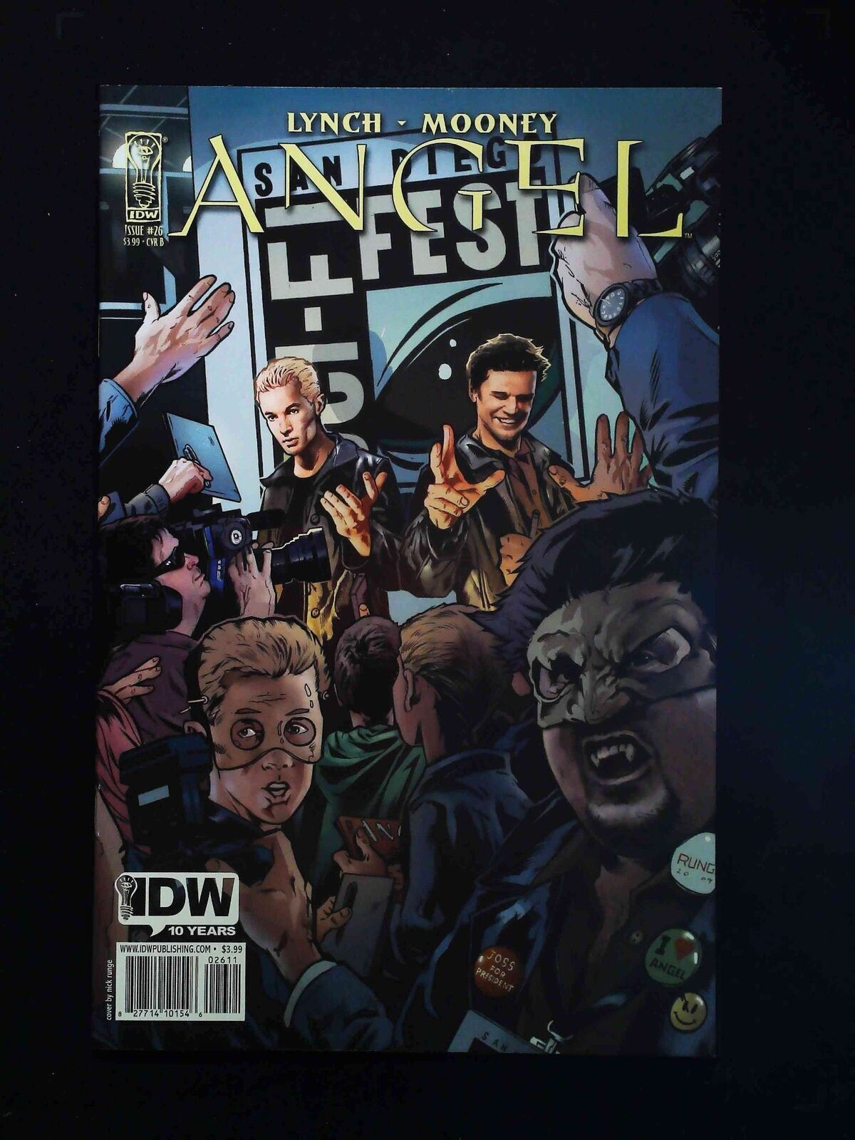 Angel #26B (3Rd Series) Idw Comics 2009 Nm- Runge Variant