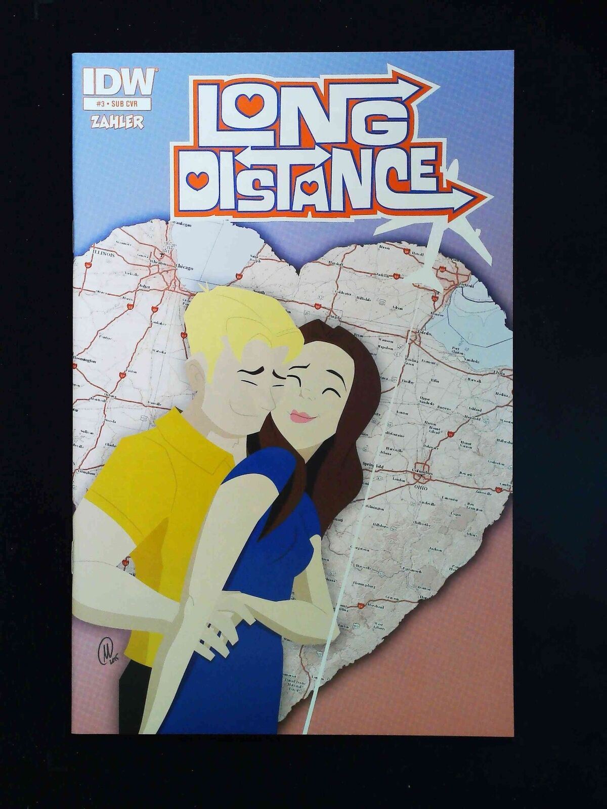 Long Ddistance #3 Sub Idw Comics 2015 Nm+ Collins Variant