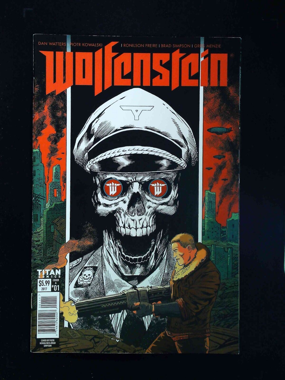 Wolfenstein #1 Titan Comics 2017 Vf/Nm