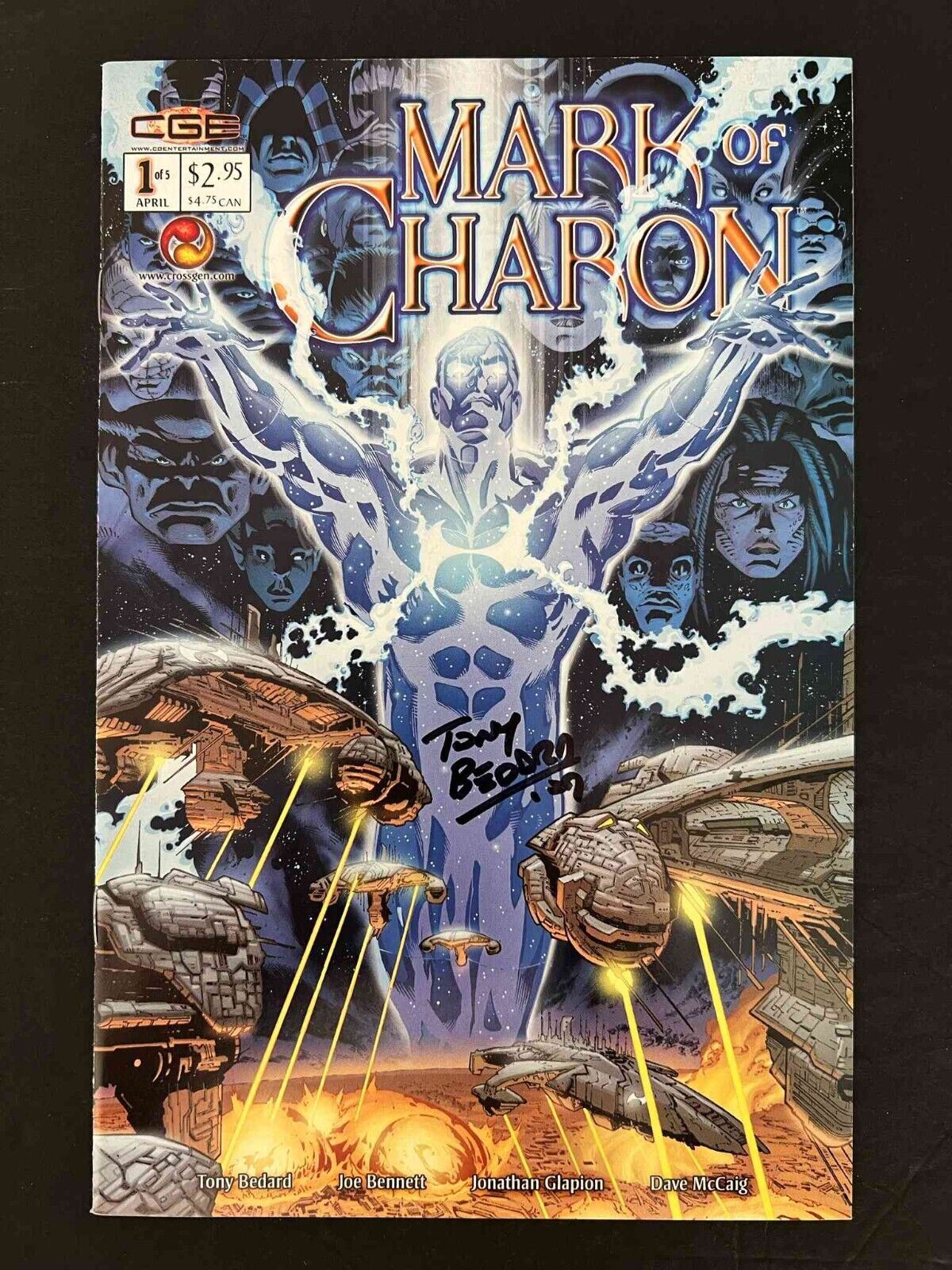 Mark Of Charon #1 Crossgen Comics 2003 Vf Signed By Tony Bedard