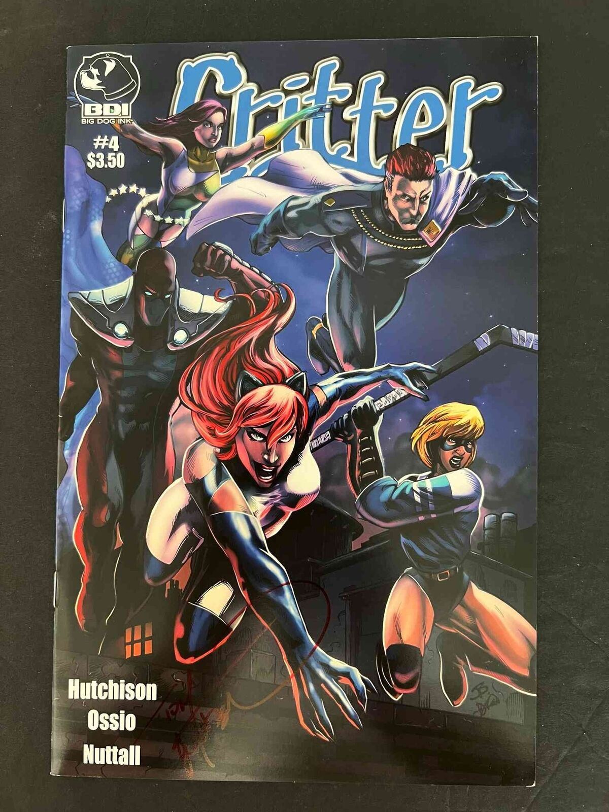 Critter #4B Big Dog Ink Comics 2011 Nm- Signed Tom Hutchinson