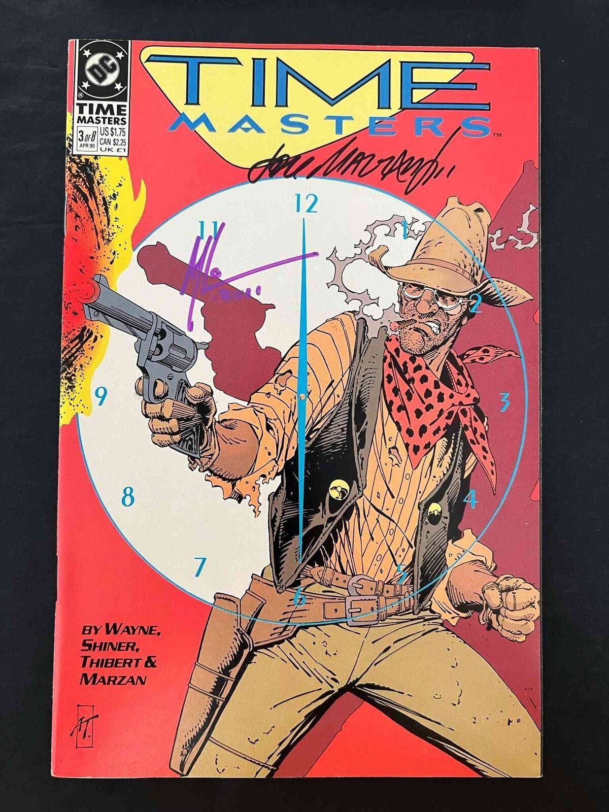 Time Masters #3 Dc Comics 1990 Vf Signed Jose Marzan