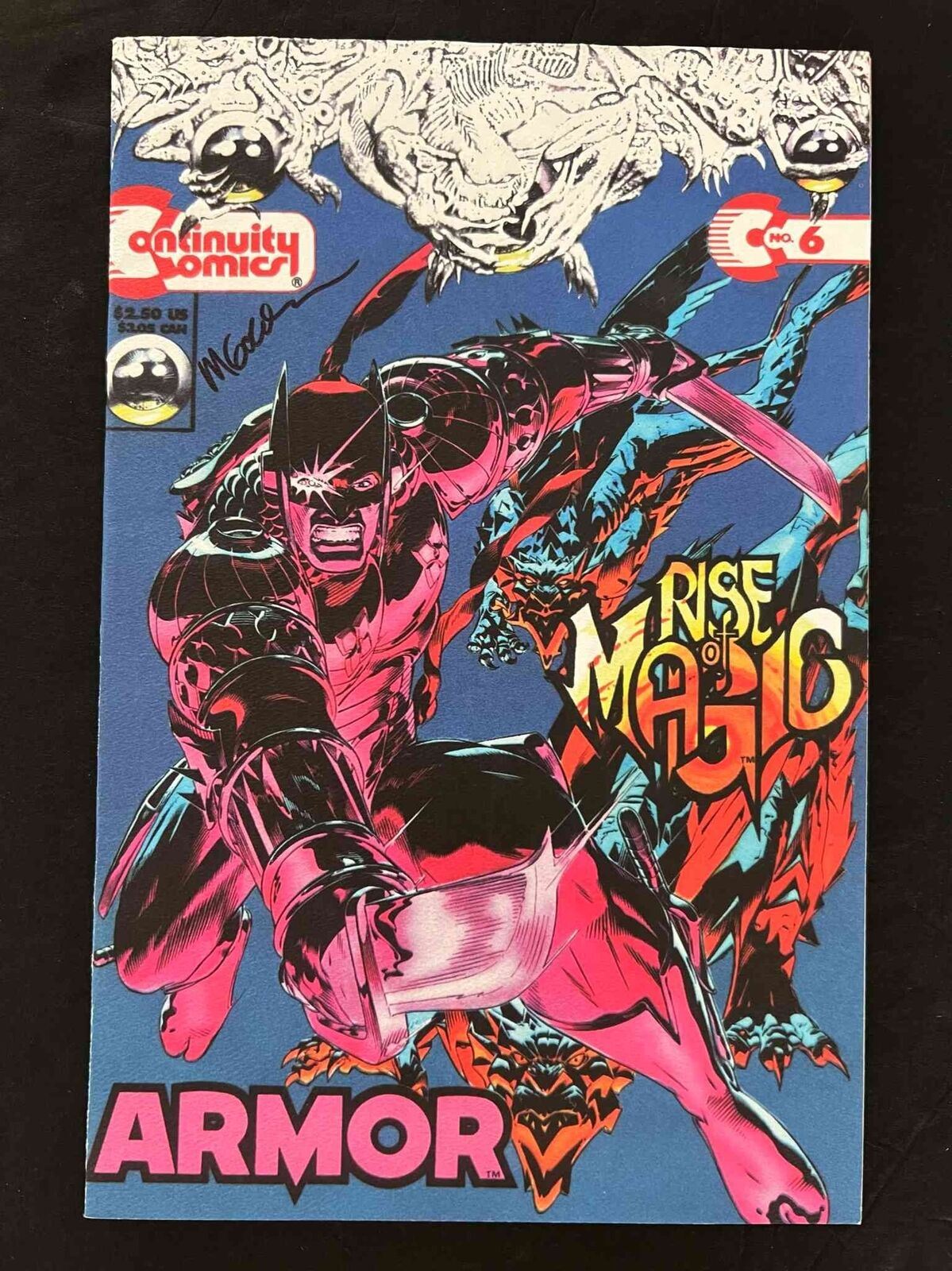 Armor #6 (2Nd Series) Continuity Comics 1993 Nm Signed By Michael Golden