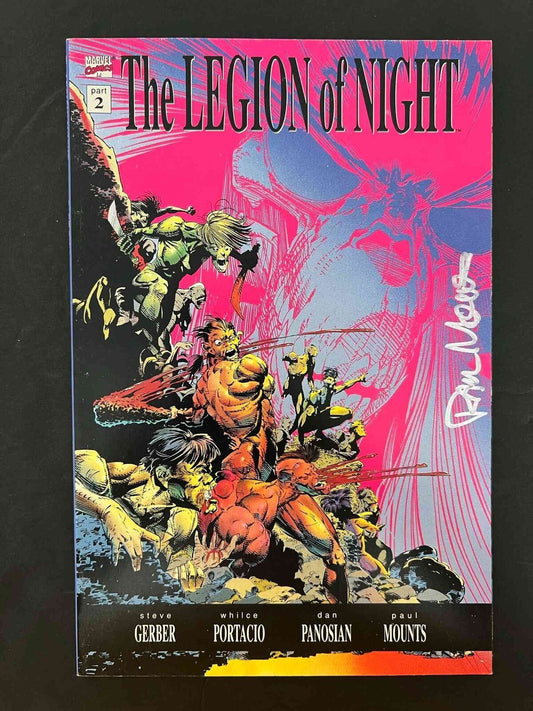 Legion Of Night #2  Marvel Comics 1991 Vf/Nm  Signed By Paul Mounts