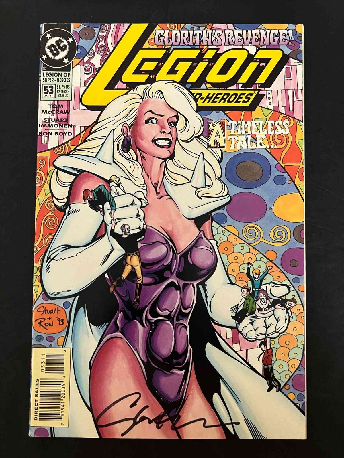 Legion Of Super-Heroes #53 (4Th Series) Dc 1994 Vf+ Signed By Stuart Immonen