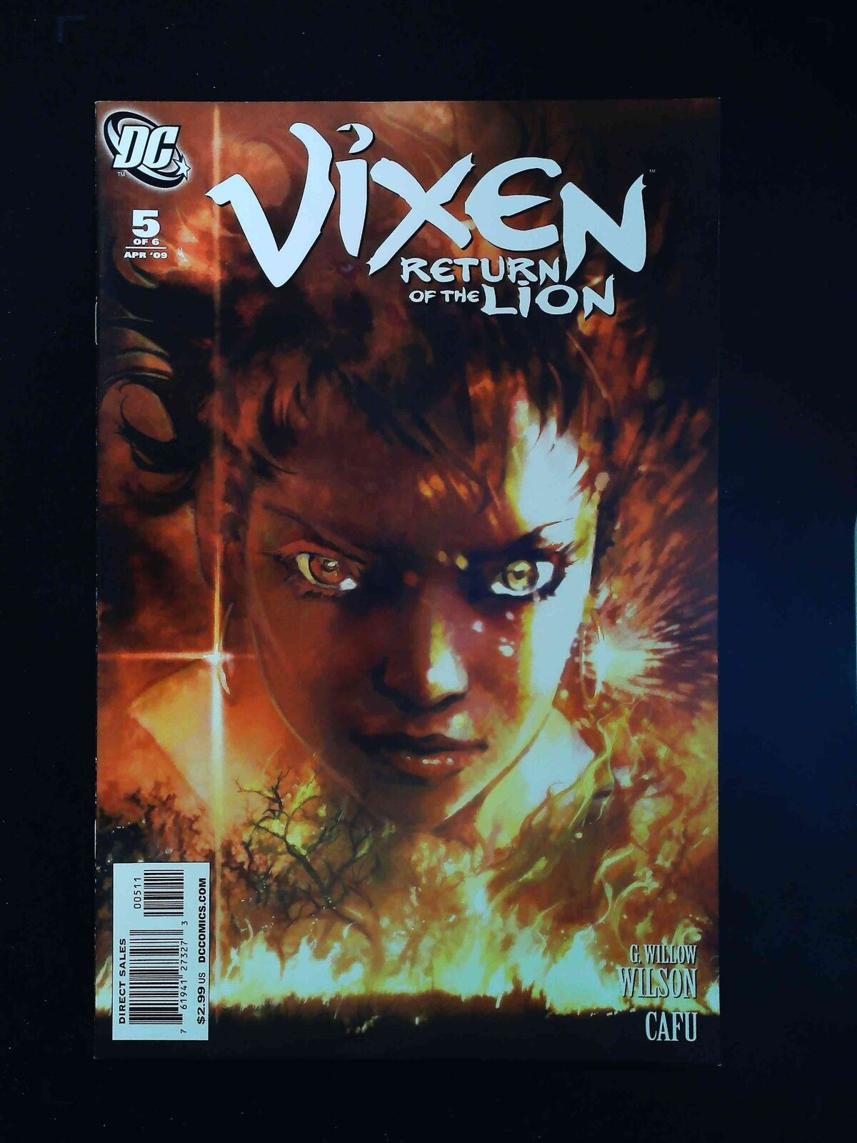 Vixen Return Of The Lion #5 Dc Comics 2009 Vf/Nm