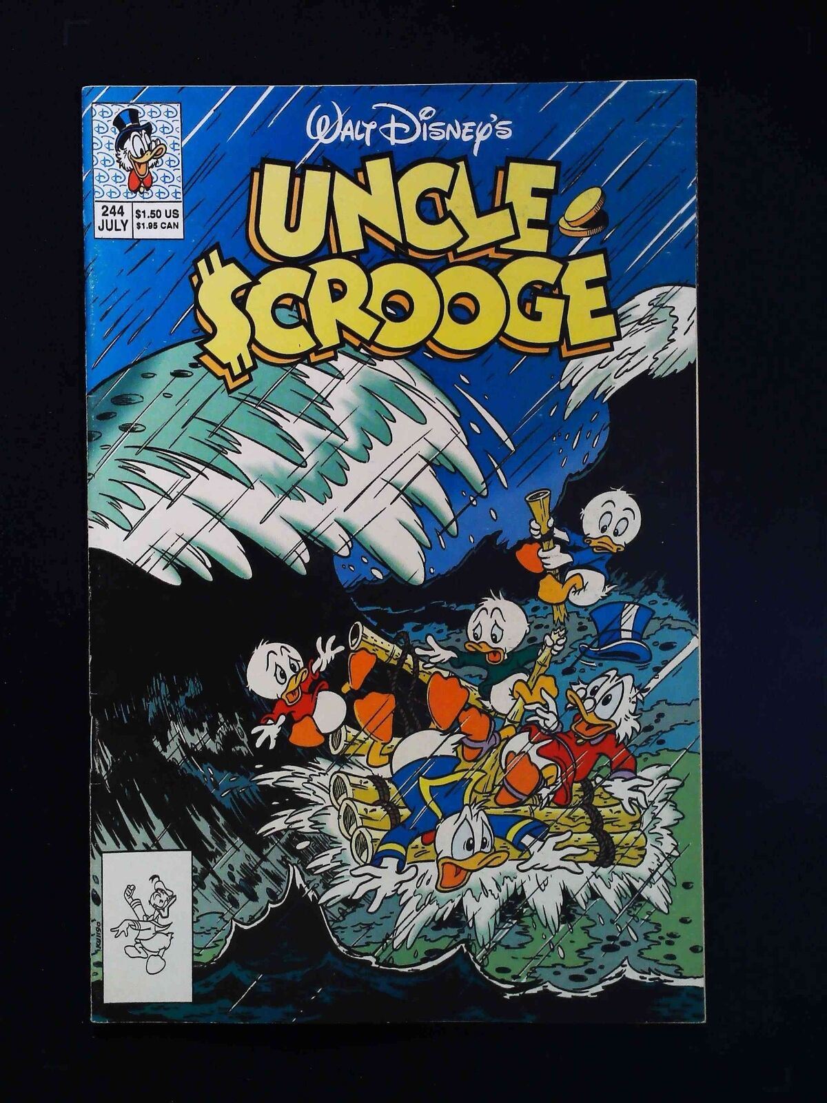 Uncle Scrooge #244 Dell/Gold Key/Whitman Comics 1990 Vf-