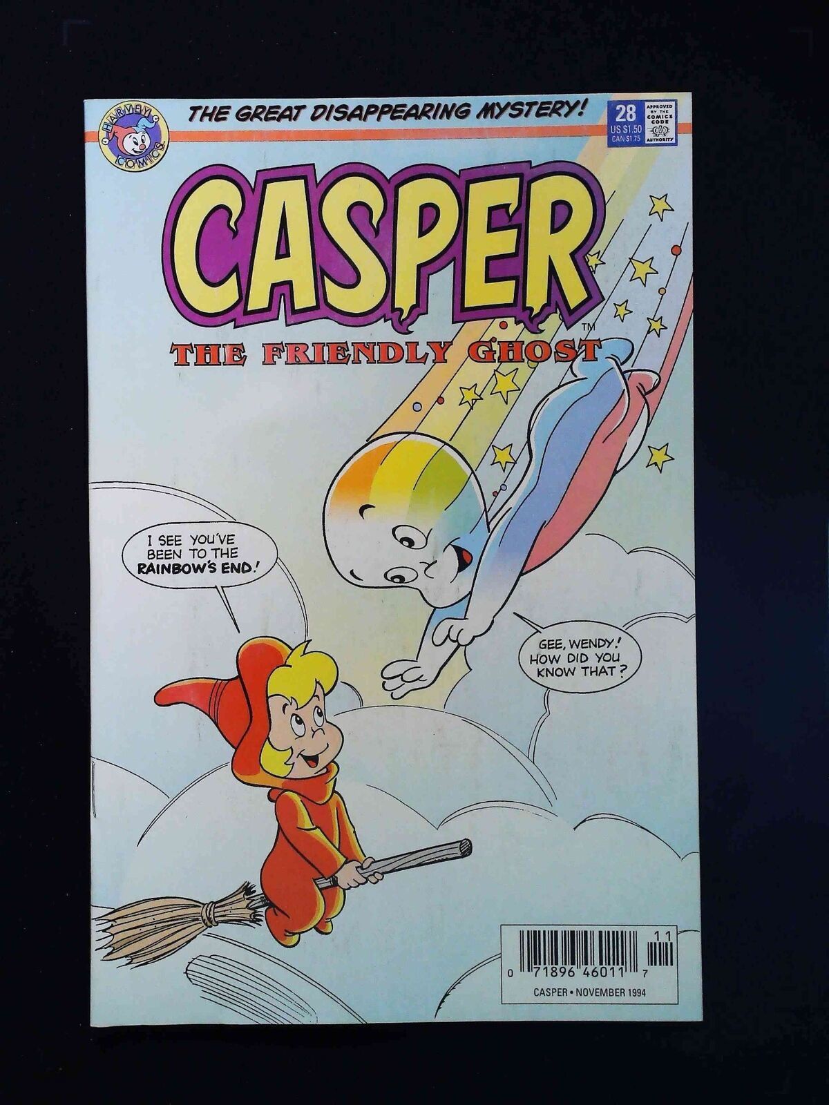 Casper The Friendly Ghost #28 Harvey Comics 1994 Vf Newsstand