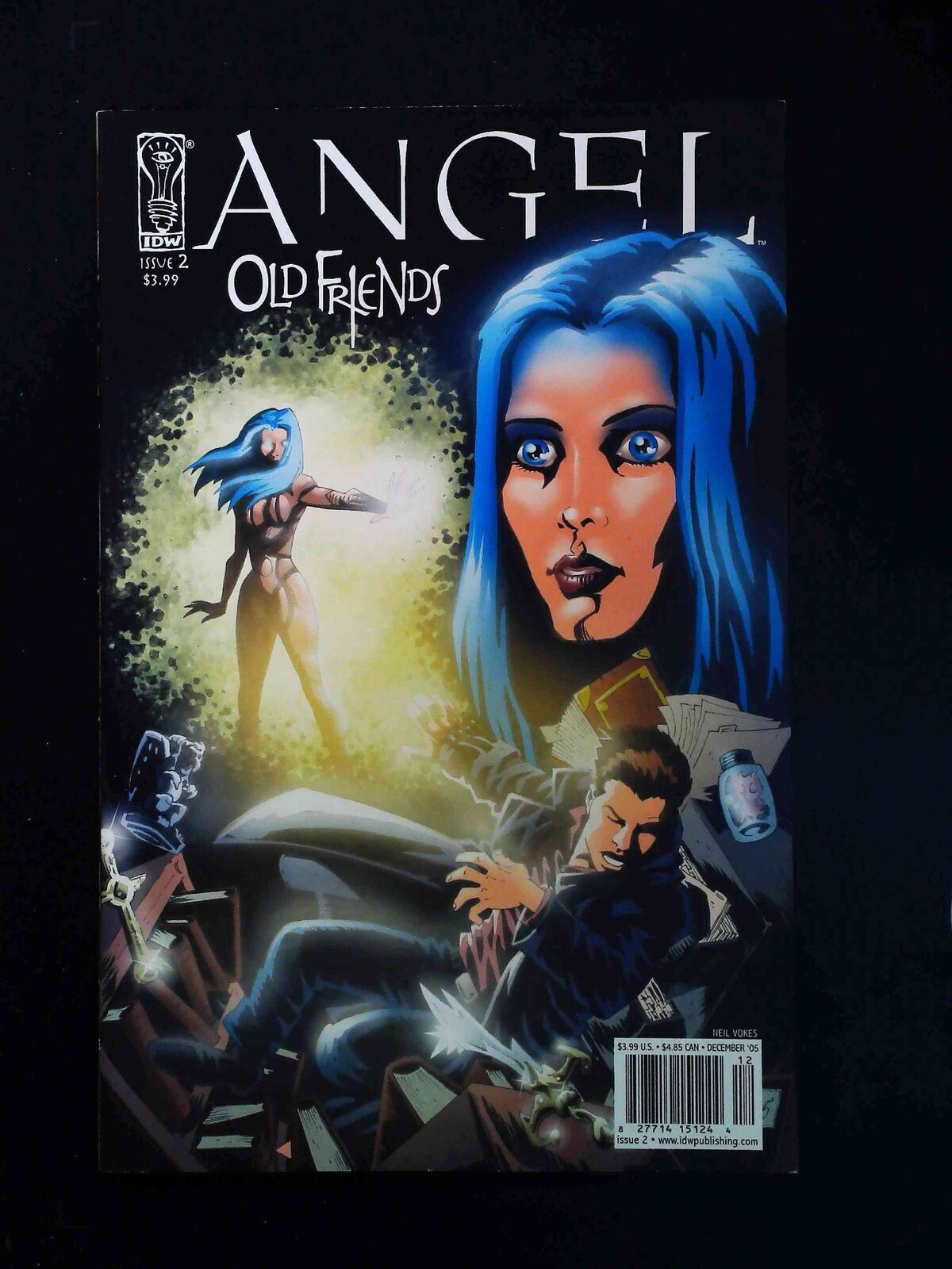 Angel Old Friends #2B Idw Comics 2005 Nm Newsstand Vokes Variant