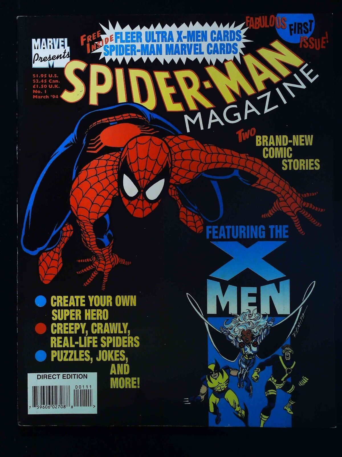 Spider-Man Magazine #1 Marvel Comics 1994 Vf
