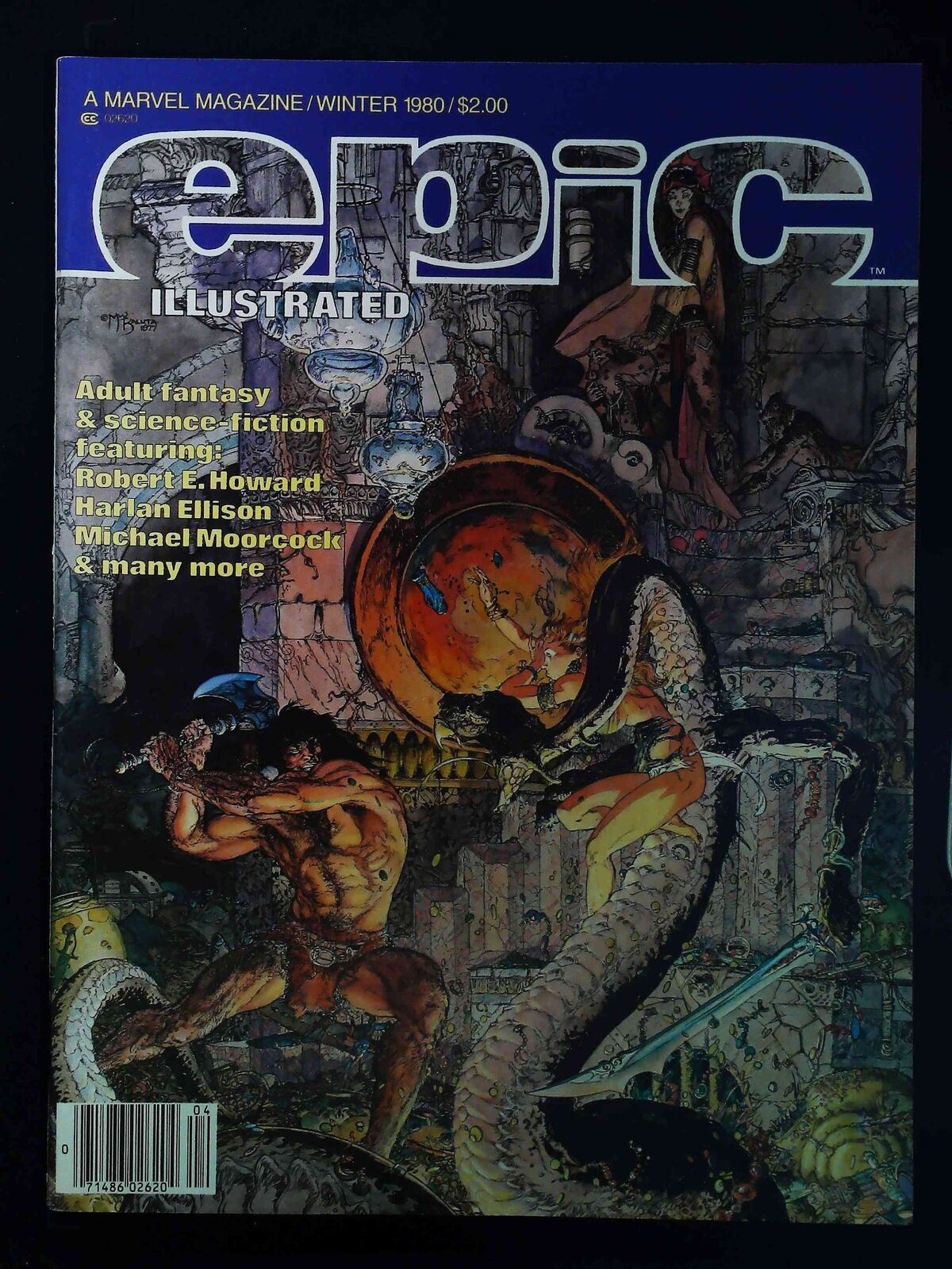 Epic Illustrated #4 Marvel Comics 1980 Vf/Nm Newsstand