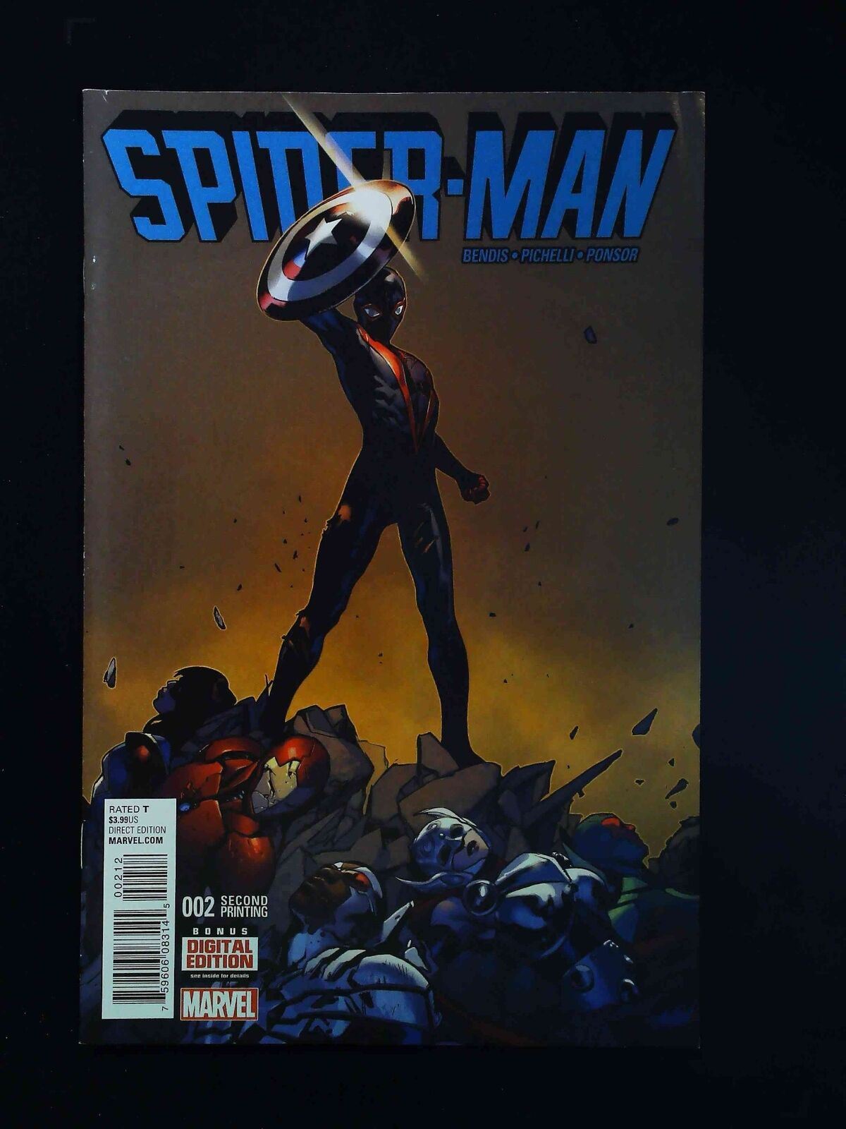 Spider-Man #2D Marvel Comics 2016 Vf/Nm Pichelli Variant