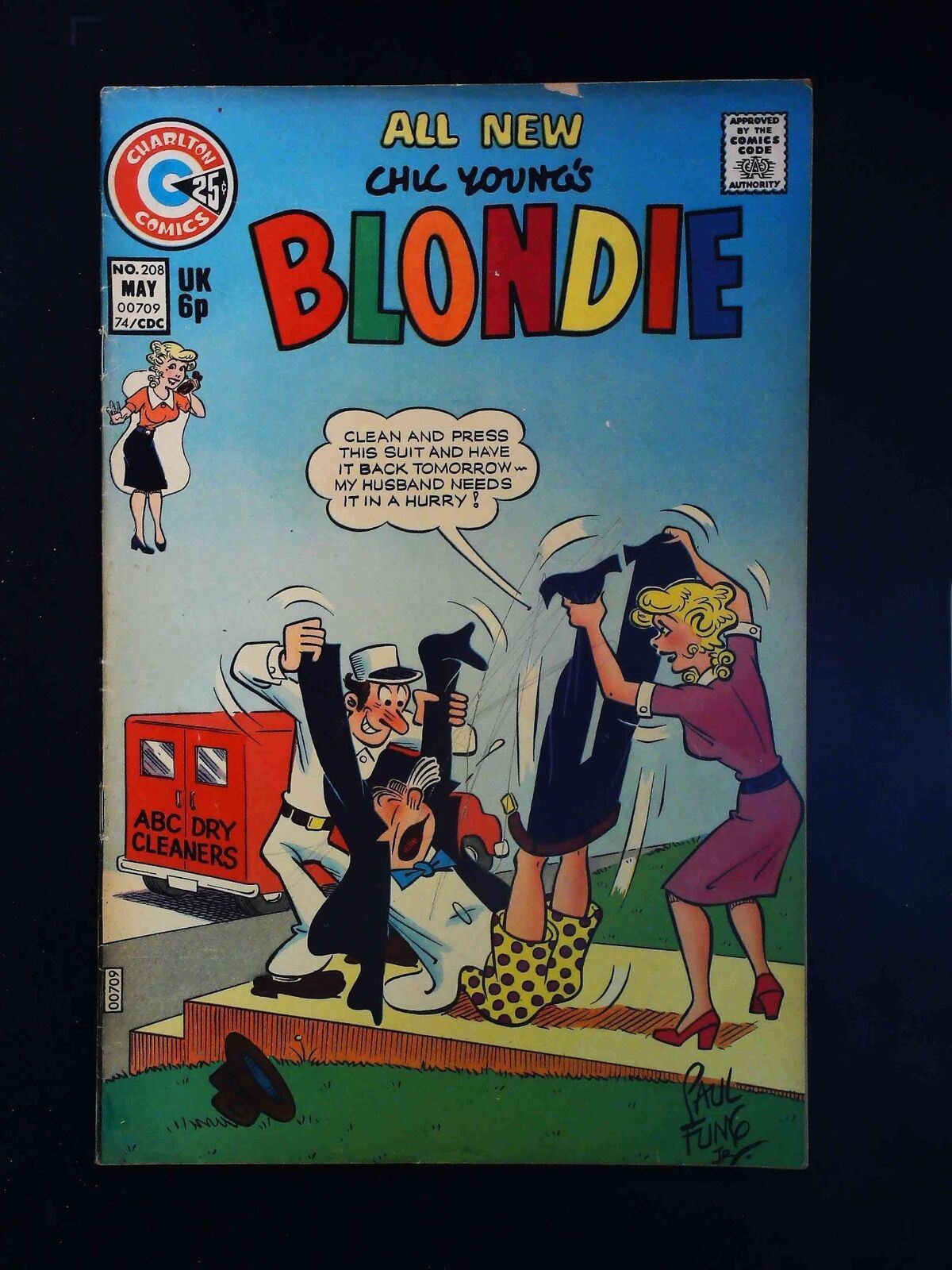 Blondie #208 Harvey Comics 1974 Vg
