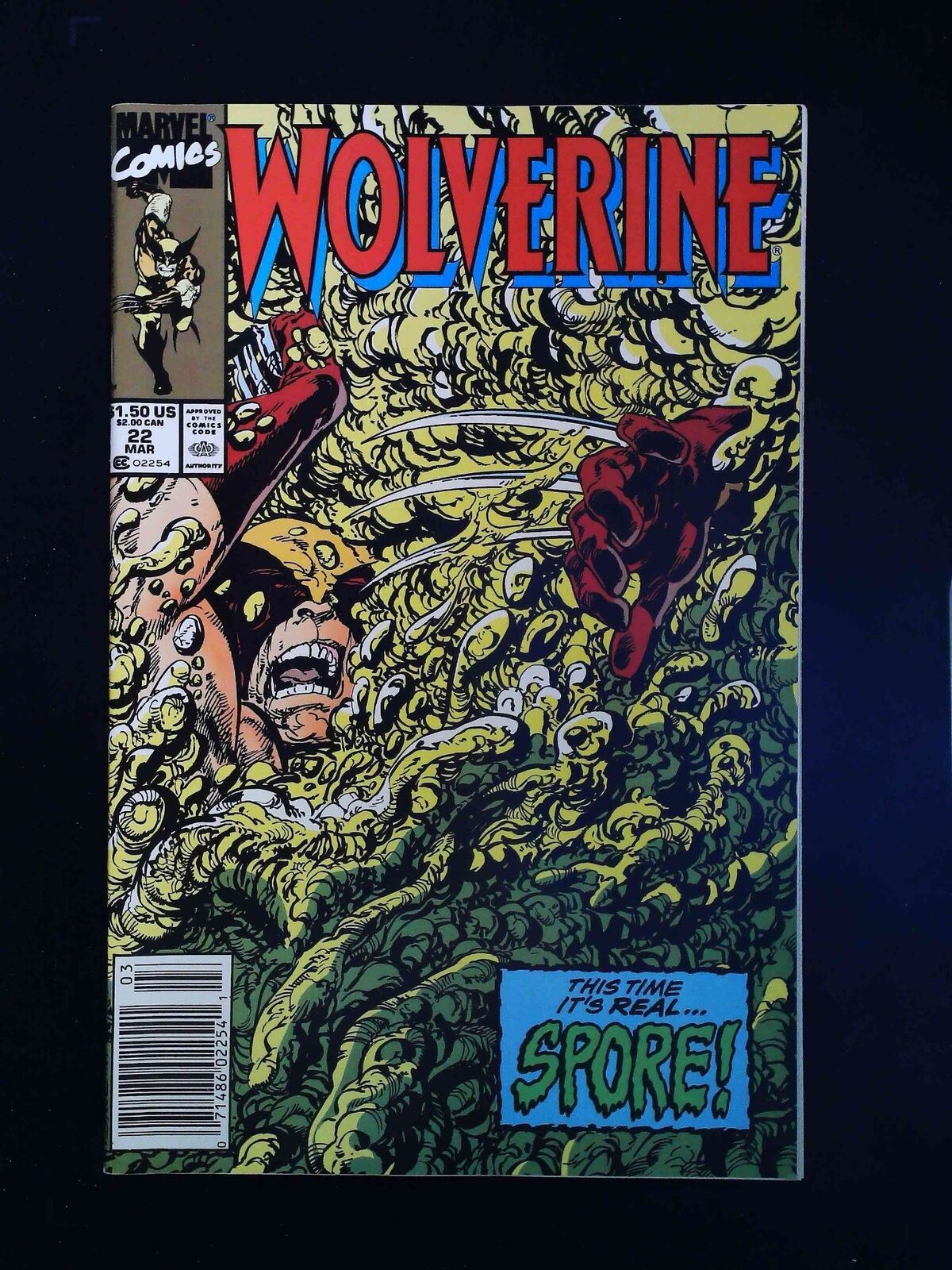 Wolverine #22 Marvel Comics 1990 Vf+ Newssstand