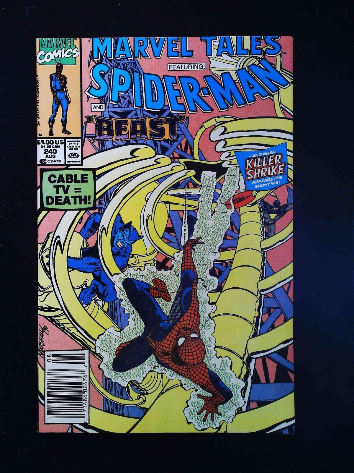 Marvel Tales #240 Marvel Comics 1990 Vf- Newssstand