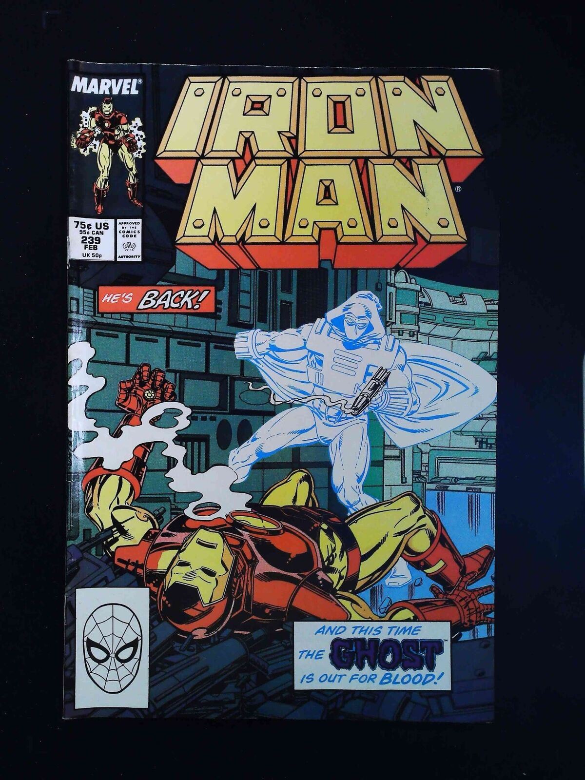 Iron Man #239 Marvel Comics 1989 Fn/Vf