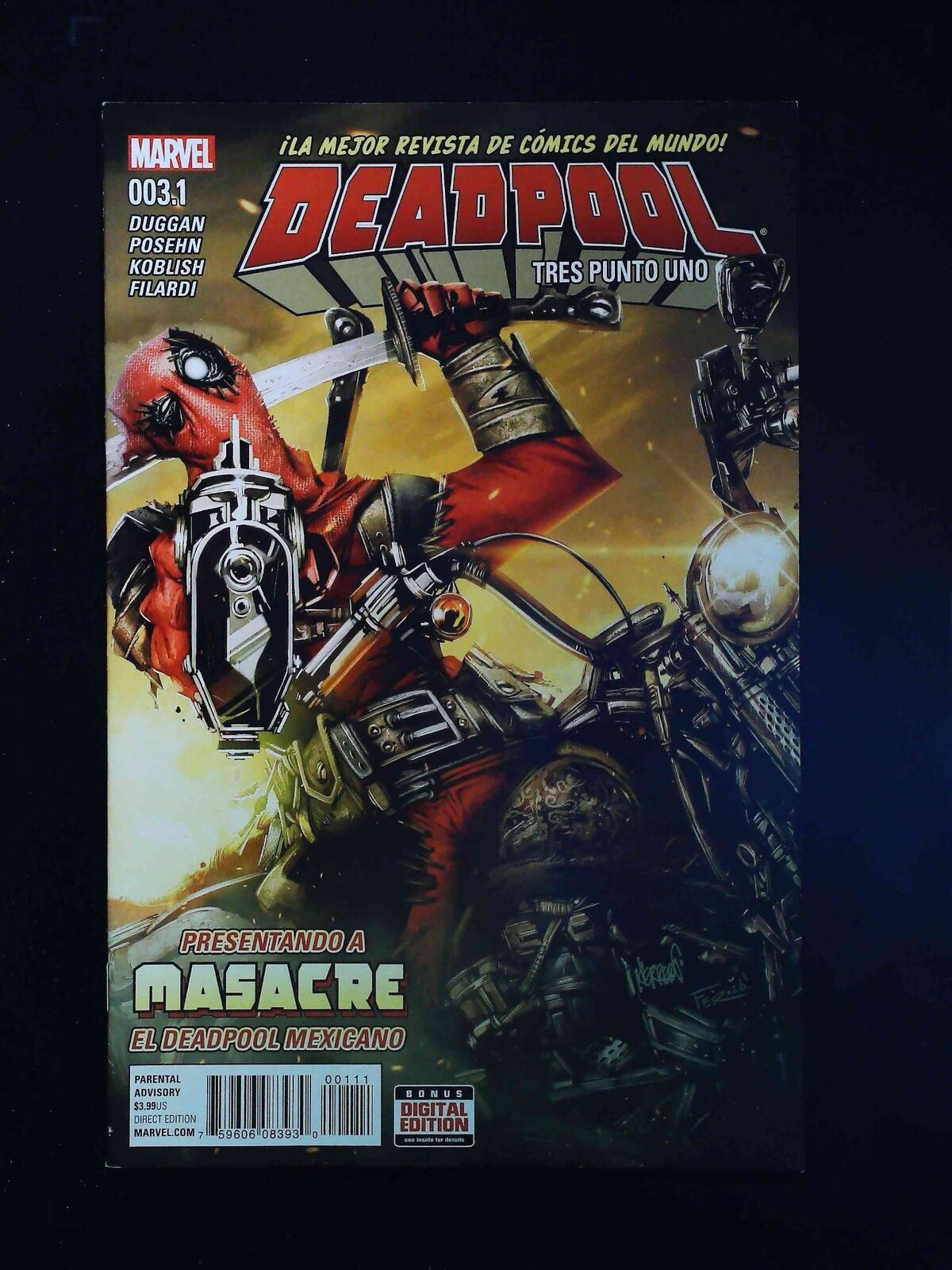 Deadpool Masacre #1 Marvel Comics 2016 Vf+
