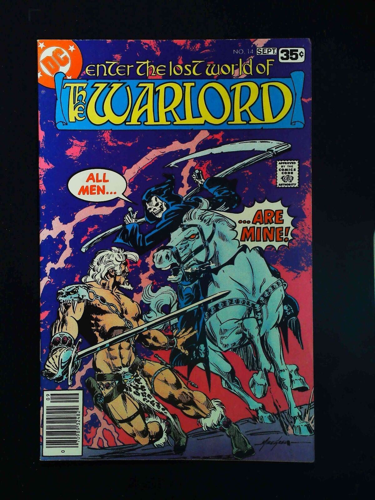 Warlord #14 Dc Comics 1978 Vf Newsstand