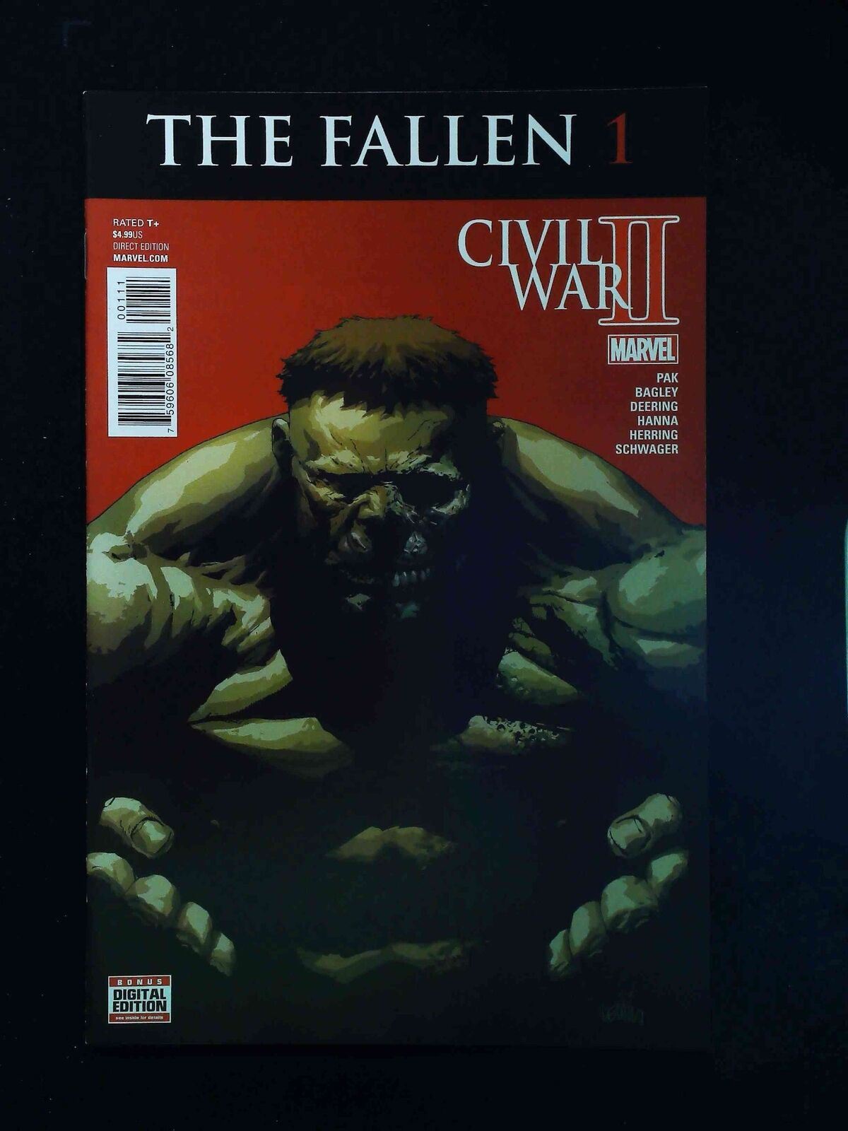 Civil War Ii The Fallen #1 Marvel Comics 2016 Vf/Nm