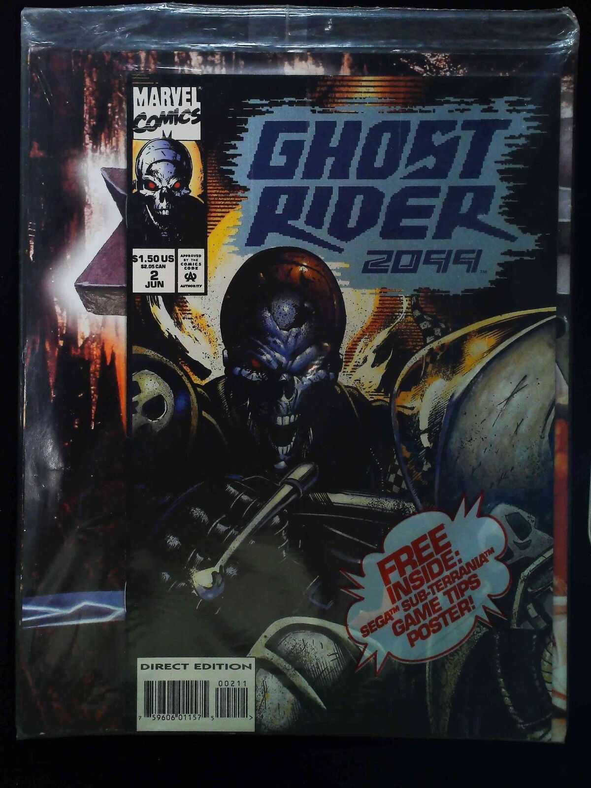 Ghost Rider 2099 #2B Marvel Comics 1994 Vf/Nm Variant Cover