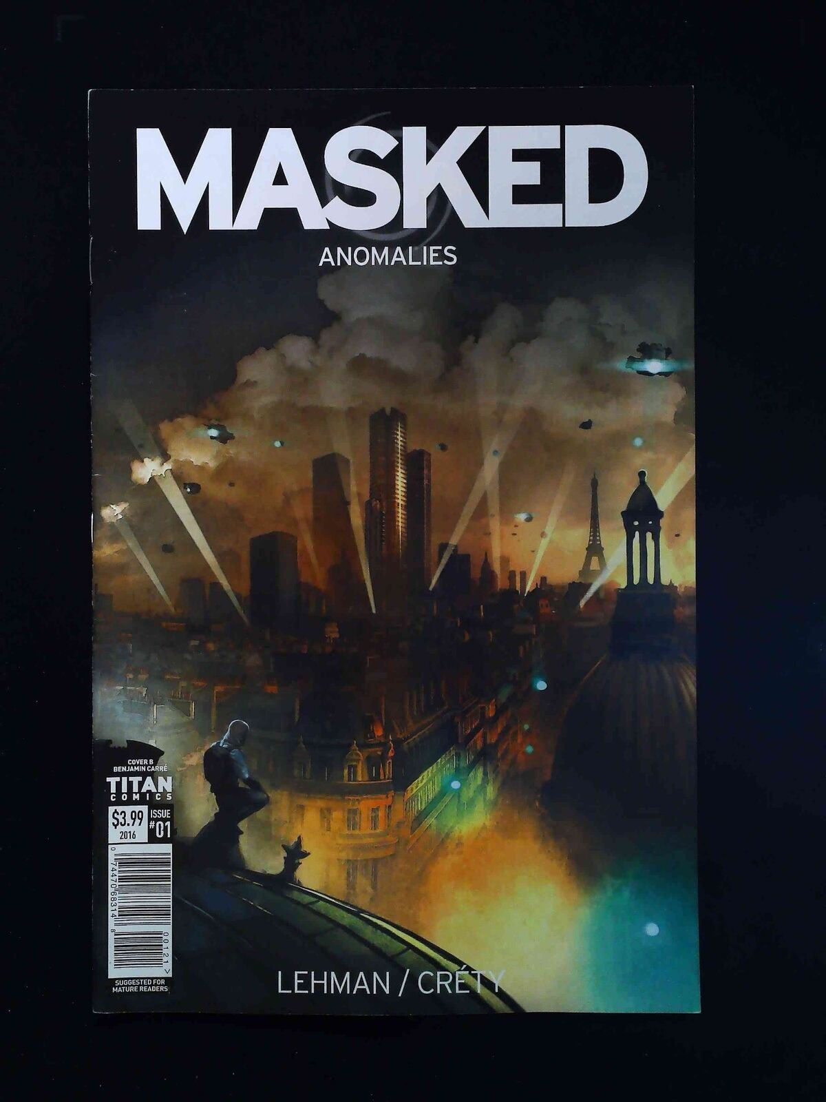 Masked #1B Titan Comics 2016 Vf+ Carre Variant