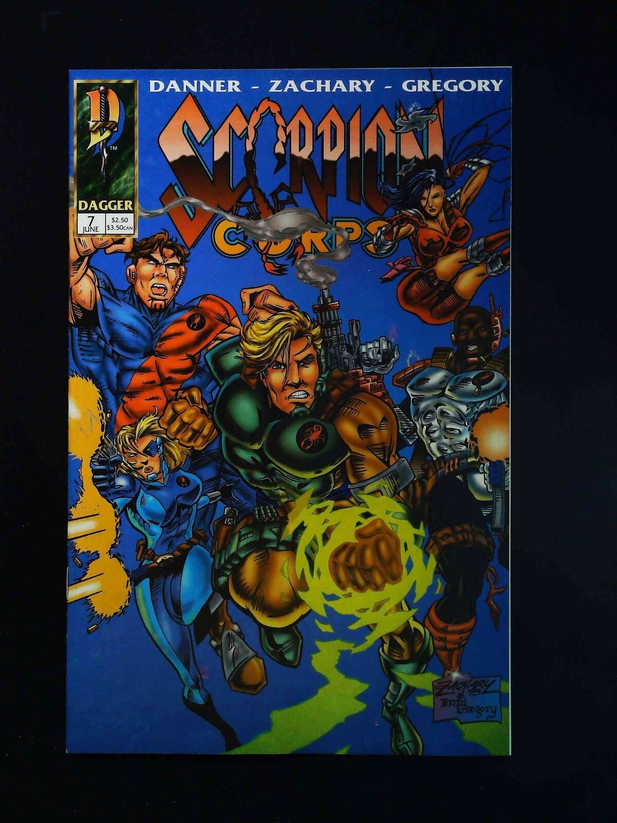 Scorpion Corps #7 Dagger Comics 1994 Vf+