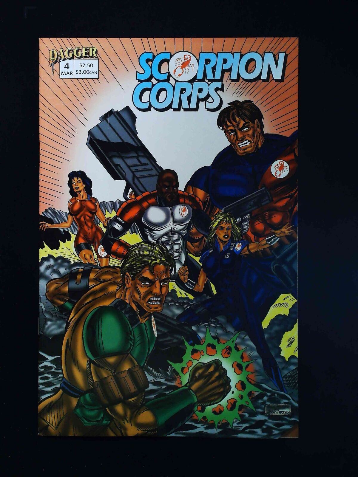 Scorpion Corps #4 Dagger Comics 1994 Vf+