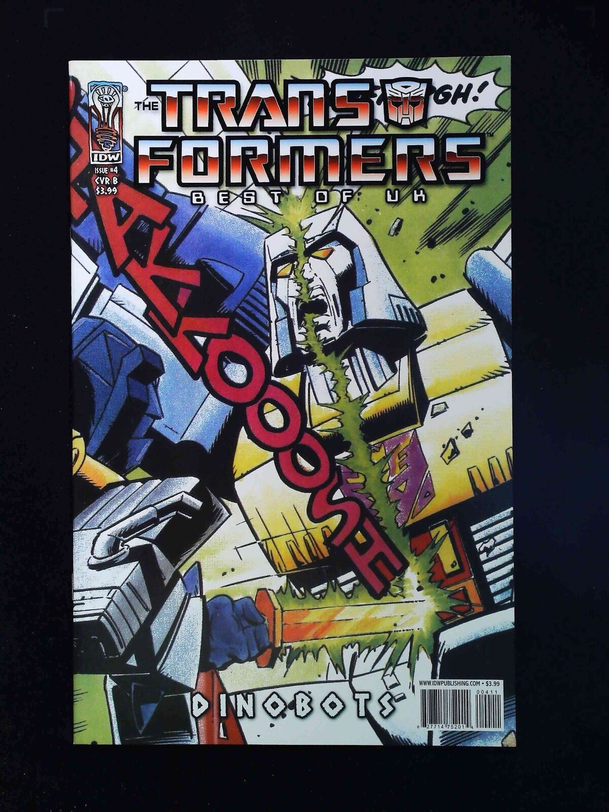 Transformers Best Of The Uk #4B Idw Comics 2007 Nm+ Retro Art Variant