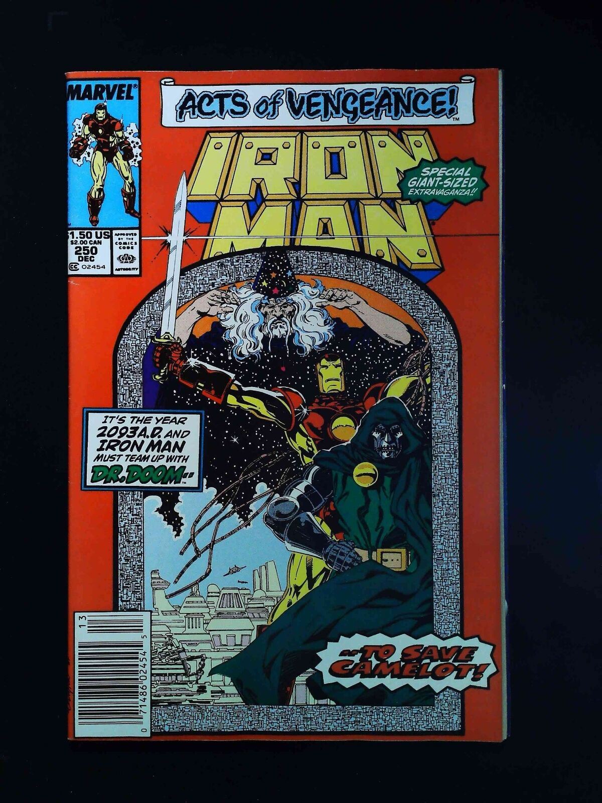 Iron Man #250 Marvel Comics 1989 Vf+ Newsstand